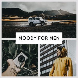 collage moody for men presets lightroom